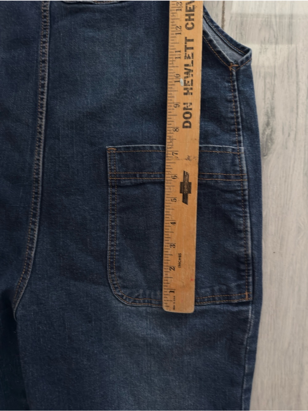 Soojun Vintage 90s Streetwear Large Stretch Denim Jean Overalls Blue Size L - Picture 14 of 14